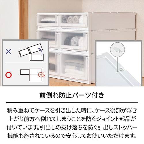 ESCO（エスコ） 440x740x180mm 引出し式収納ケース(2個) EA506MA-14B