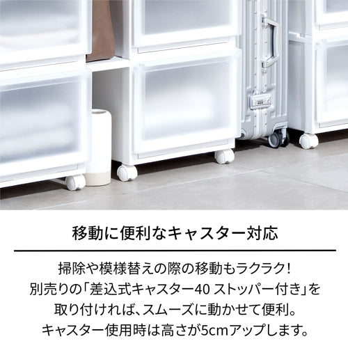 ESCO（エスコ） 450x550x200mm 引出し式収納ケース(2個) EA506MA-7B