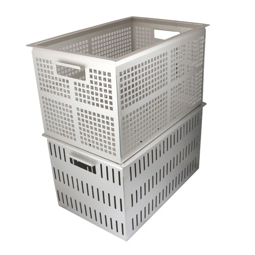 ESCO（エスコ） 515x340x290mm ｺﾝﾃﾅ(ｽﾃﾝﾚｽ製/側面高通気) EA508SE-22