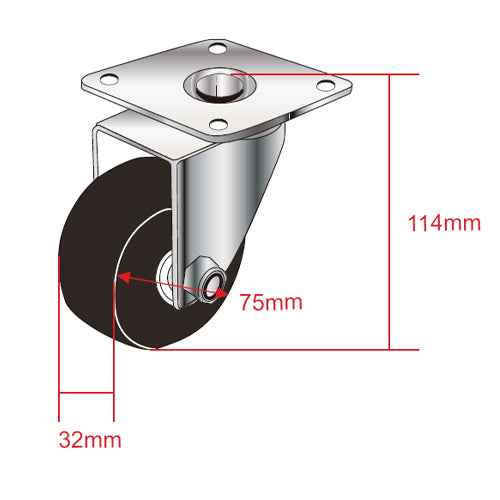 ESCO（エスコ） [EA520AM-1用] 自在ｷｬｽﾀｰ EA520AM-11