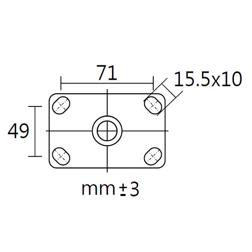 ESCO（エスコ） [EA520AM-2用] 固定ｷｬｽﾀｰ EA520AM-13