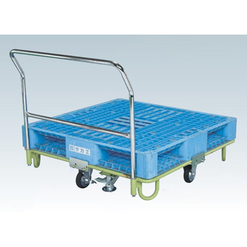 サカエ 1100ﾊﾟﾚｯﾄ用/450kg回転台車(ﾌﾛｱﾌﾞﾚｰｷ) RB-4RTG