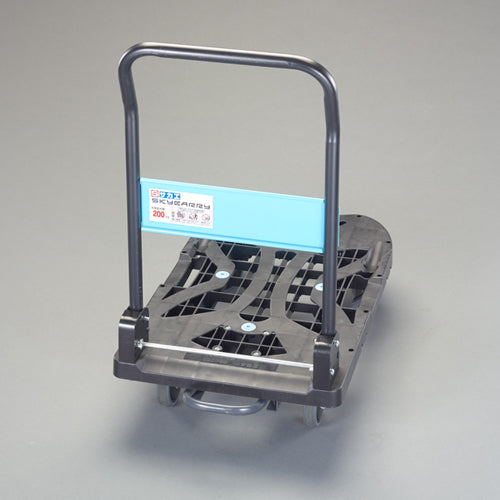 サカエ 490x780mm/200kg運搬車(軽量/静音/ﾌﾞﾚｰｷ付) ※ESCOオリジナルセット品