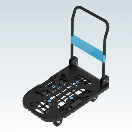 サカエ 490x780mm/200kg運搬車(軽量/静音/ﾌﾞﾚｰｷ付) ※ESCOオリジナルセット品