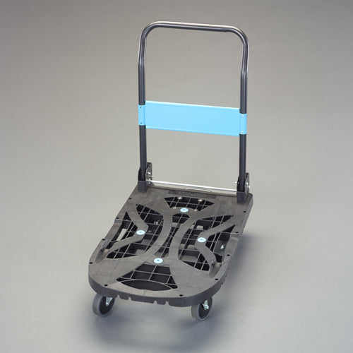 サカエ 490x780mm/200kg運搬車(軽量/静音/ﾌﾞﾚｰｷ付) ※ESCOオリジナルセット品