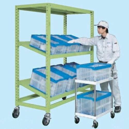 サカエ 600x400x740mm/2段 ピッキングカート PC-6472W