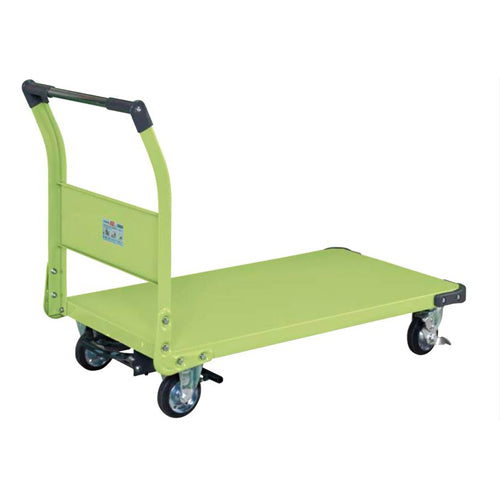 サカエ 1105x630mm/400kg 運搬車(ﾌｯﾄﾌﾞﾚｰｷ付) TAN-66BR