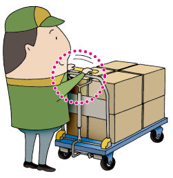 東正車輌（TOSEI） 900x600mm/300kg 運搬車(静音/ﾊﾝﾄﾞﾌﾞﾚｰｷ付) GCP-HP301-P