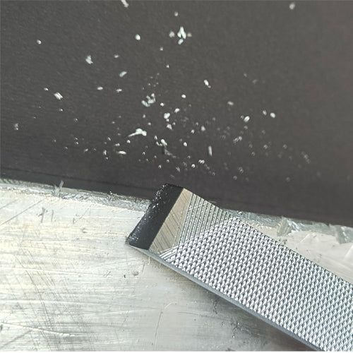 ESCO（エスコ） 155mm やすり(ｽｸﾚｰﾊﾟｰ付/ｸﾛﾑｺｰﾃｨﾝｸﾞ/油目) EA521PH-74