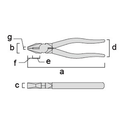 フジ矢（FUJIYA） 175mm ペンチ 1050-175