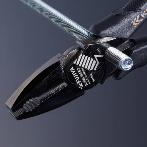 フジ矢（FUJIYA） 200mm 電工ペンチ(ねじ山修正機能付/偏芯型 3020N-200BG