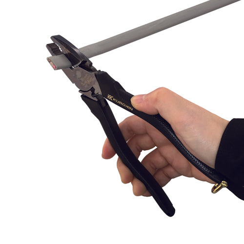 フジ矢（FUJIYA） 225mm 電工ペンチ(圧着付/偏芯型) 3000N-225BG