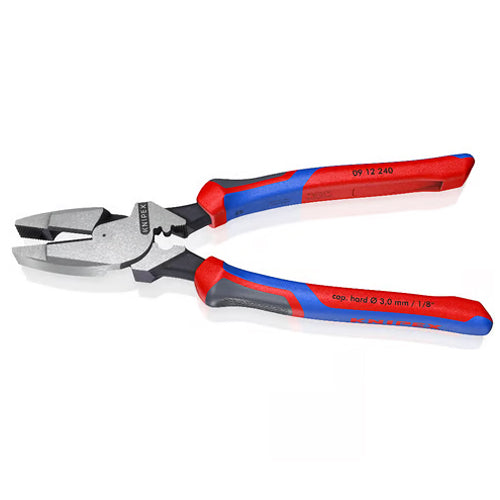 KNIPEX（ｸﾆﾍﾟｯｸｽ） 240mm 電工ペンチ(ｸﾞﾘｯﾌﾟ･圧着付/偏芯型) 09 12 240