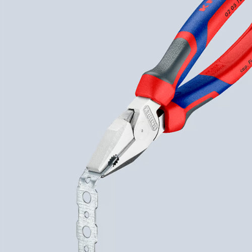 KNIPEX（クニペックス） 180mm 電工ペンチ(ｸﾞﾘｯﾌﾟ付･偏芯型/ﾒｯｷ) 02 05 180
