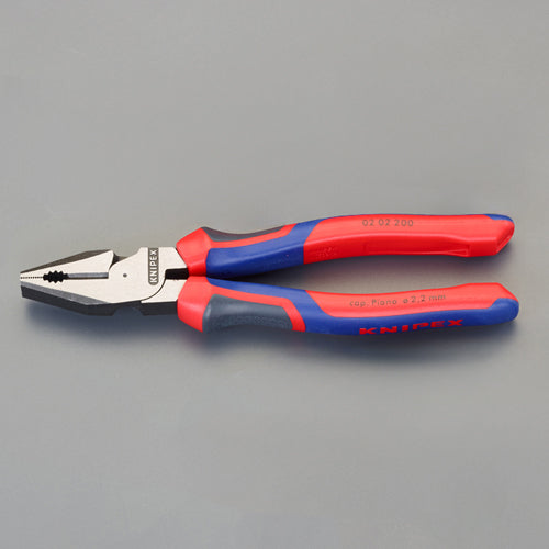 KNIPEX（クニペックス） 200mm 電工ペンチ(ｸﾞﾘｯﾌﾟ付･偏芯型) 02 02 200