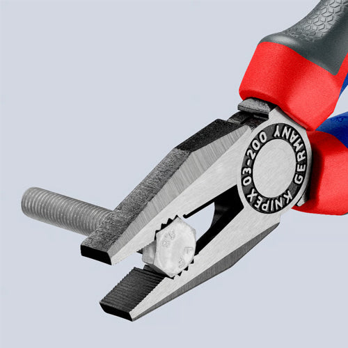 KNIPEX（ｸﾆﾍﾟｯｸｽ） 200mm 電工ペンチ(ｸﾞﾘｯﾌﾟ付) 03 02 200