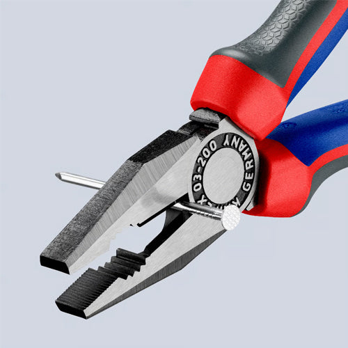 KNIPEX（ｸﾆﾍﾟｯｸｽ） 200mm 電工ペンチ(ｸﾞﾘｯﾌﾟ付) 03 02 200