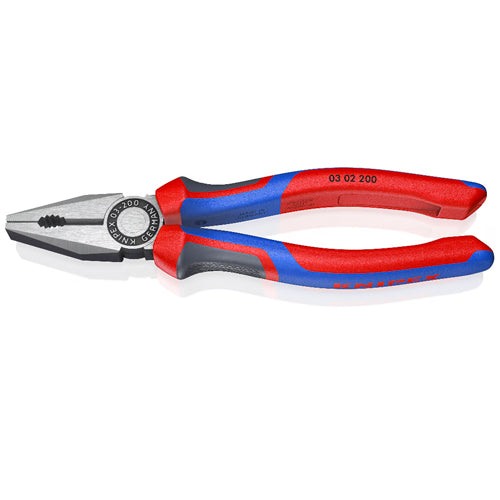 KNIPEX（ｸﾆﾍﾟｯｸｽ） 200mm 電工ペンチ(ｸﾞﾘｯﾌﾟ付) 03 02 200
