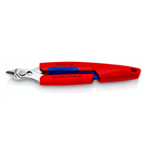 KNIPEX（ｸﾆﾍﾟｯｸｽ） 150mm 精密用ニッパー(ｸﾞﾘｯﾌﾟ付/INOX) 78 03 150