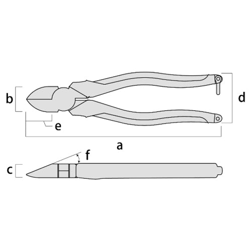 フジ矢（FUJIYA） 150mm 電工ニッパー(鏡面仕上) 770-150BG