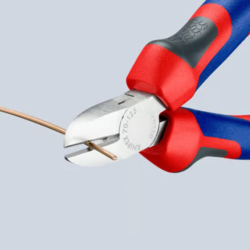 KNIPEX（クニペックス） 125mm 電工ニッパー(ｸﾞﾘｯﾌﾟ付/ﾒｯｷ) 70 05 125