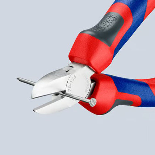 KNIPEX（クニペックス） 125mm 電工ニッパー(ｸﾞﾘｯﾌﾟ付/ﾒｯｷ) 70 05 125