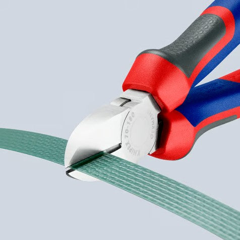 KNIPEX（ｸﾆﾍﾟｯｸｽ） 180mm 電工ニッパー(ｸﾞﾘｯﾌﾟ付/ﾒｯｷ) 70 05 180