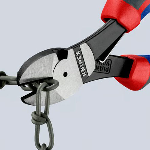 KNIPEX（ｸﾆﾍﾟｯｸｽ） 180mm 強力型ニッパー(ｸﾞﾘｯﾌﾟ･ﾊﾞﾈ付) 74　12　180