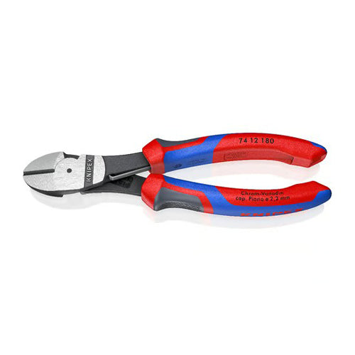KNIPEX（ｸﾆﾍﾟｯｸｽ） 180mm 強力型ニッパー(ｸﾞﾘｯﾌﾟ･ﾊﾞﾈ付) 74　12　180