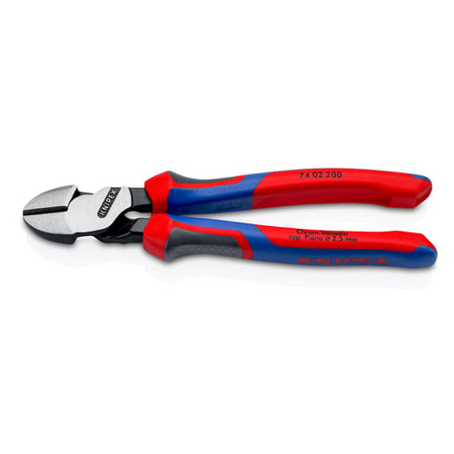 KNIPEX（ｸﾆﾍﾟｯｸｽ） 200mm 強力型ニッパー(ｸﾞﾘｯﾌﾟ付) 74 02 200