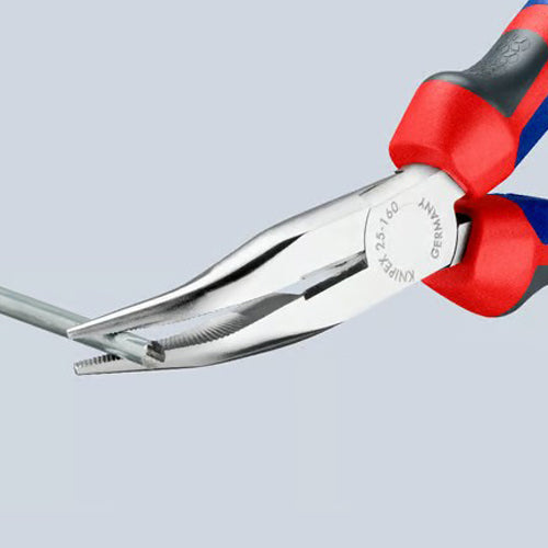 KNIPEX(クニペックス) 160mm ラジオペンチ(グリップ付/メッキ/40゚先曲) 25 25 160