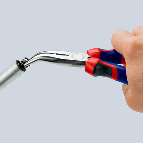 KNIPEX(クニペックス) 160mm ラジオペンチ(グリップ付/メッキ/40゚先曲) 25 25 160