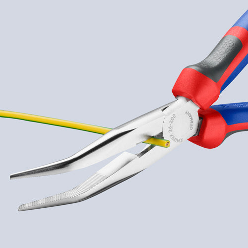 KNIPEX（クニペックス） 200mm ﾗｼﾞｵﾍﾟﾝﾁ(ｸﾞﾘｯﾌﾟ付/ﾒｯｷ/40ﾟ先曲) 26 25 200