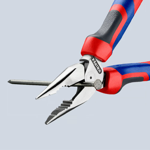 KNIPEX（クニペックス） 185mm ﾆｰﾄﾞﾙﾉｰｽﾞﾍﾟﾝﾁ(ｸﾞﾘｯﾌﾟ/ｶｯﾀｰ付) 08 22 185