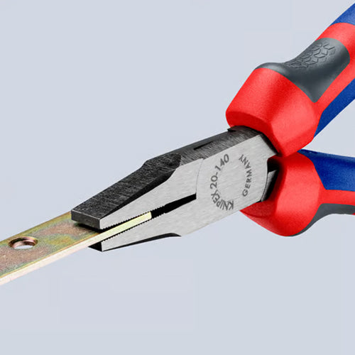 KNIPEX（ｸﾆﾍﾟｯｸｽ） 140mm ﾌﾗｯﾄﾉｰｽﾞﾌﾟﾗｲﾔｰ(ｸﾞﾘｯﾌﾟ付/磨き) 20 02 140
