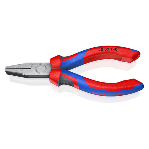 KNIPEX（ｸﾆﾍﾟｯｸｽ） 140mm ﾌﾗｯﾄﾉｰｽﾞﾌﾟﾗｲﾔｰ(ｸﾞﾘｯﾌﾟ付/磨き) 20 02 140