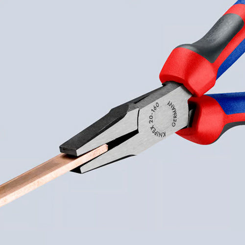 KNIPEX（ｸﾆﾍﾟｯｸｽ） 160mm ﾌﾗｯﾄﾉｰｽﾞﾌﾟﾗｲﾔｰ(ｸﾞﾘｯﾌﾟ付/磨き) 20 02 160