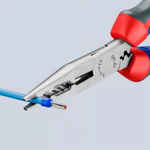 KNIPEX（ｸﾆﾍﾟｯｸｽ） 160mm 穴付ラジオペンチ(ｸﾞﾘｯﾌﾟ･圧着付) 13 02 160