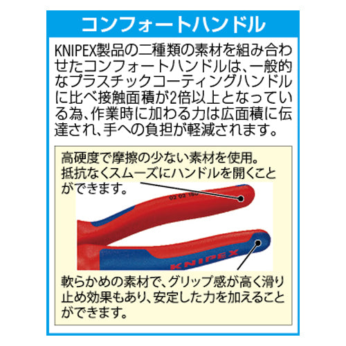 KNIPEX（ｸﾆﾍﾟｯｸｽ） 200mm 電工多機能ペンチ(ばね付) 13 92 200