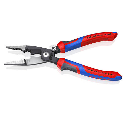 KNIPEX（ｸﾆﾍﾟｯｸｽ） 200mm 電工多機能ペンチ(ばね付) 13 92 200