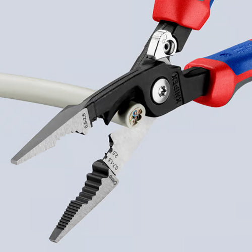 KNIPEX（ｸﾆﾍﾟｯｸｽ） 200mm 電工多機能ペンチ(ばね付) 13 92 200