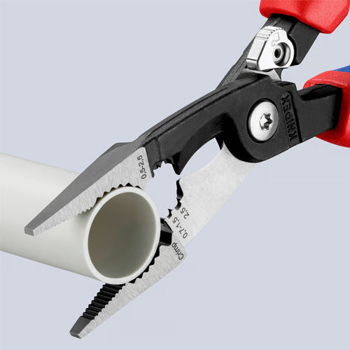 KNIPEX（ｸﾆﾍﾟｯｸｽ） 200mm 電工多機能ペンチ(ばね付) 13 92 200