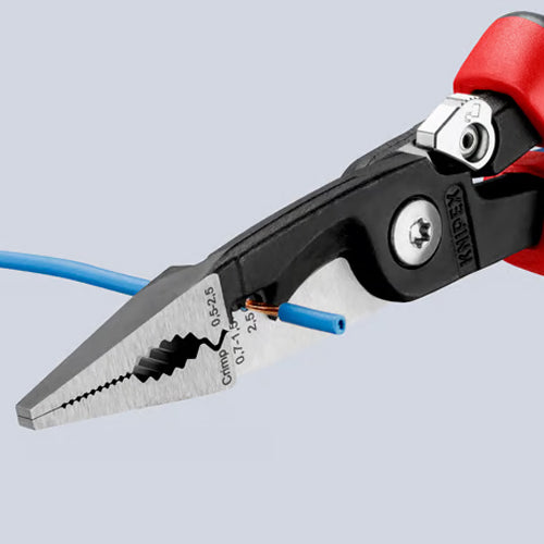 KNIPEX（ｸﾆﾍﾟｯｸｽ） 200mm 電工多機能ペンチ(ばね付) 13 92 200