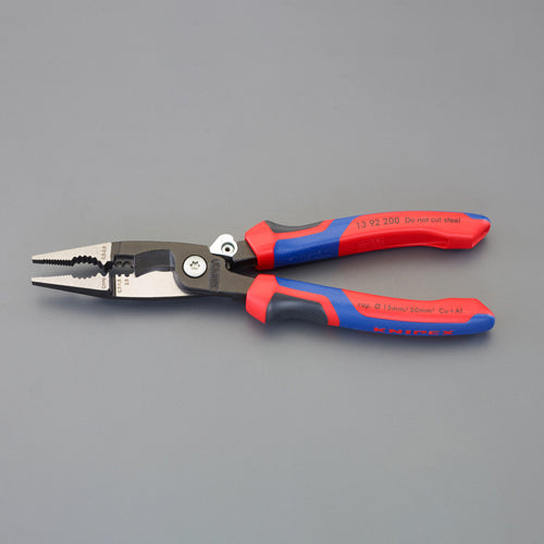 KNIPEX（ｸﾆﾍﾟｯｸｽ） 200mm 電工多機能ペンチ(ばね付) 13 92 200