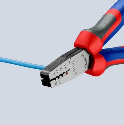 KNIPEX（クニペックス） 0.25- 2.5m㎡ 圧着ペンチ(ﾌｪﾙｰﾙ端子用) 97 62 145A