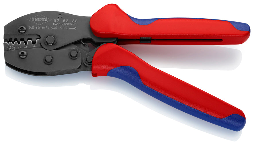 KNIPEX（ｸﾆﾍﾟｯｸｽ） 0.25-6.0mm2 圧着ペンチ(ﾌｪﾙｰﾙ端子用) 975238