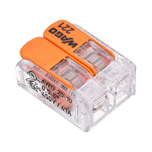 WAGO（ワゴ） 差込形電線コネクター(2極/10個) WFR-2LBP