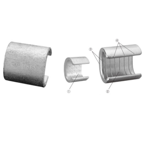 ESCO（エスコ） 3.5- 7.0mm2 Ｔ形コネクター(100個) EA539FA-7