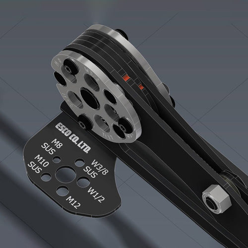 ESCO（エスコ） M8-12/W3/8"/W1/2"/890mm 全ねじカッター EA545AL-1