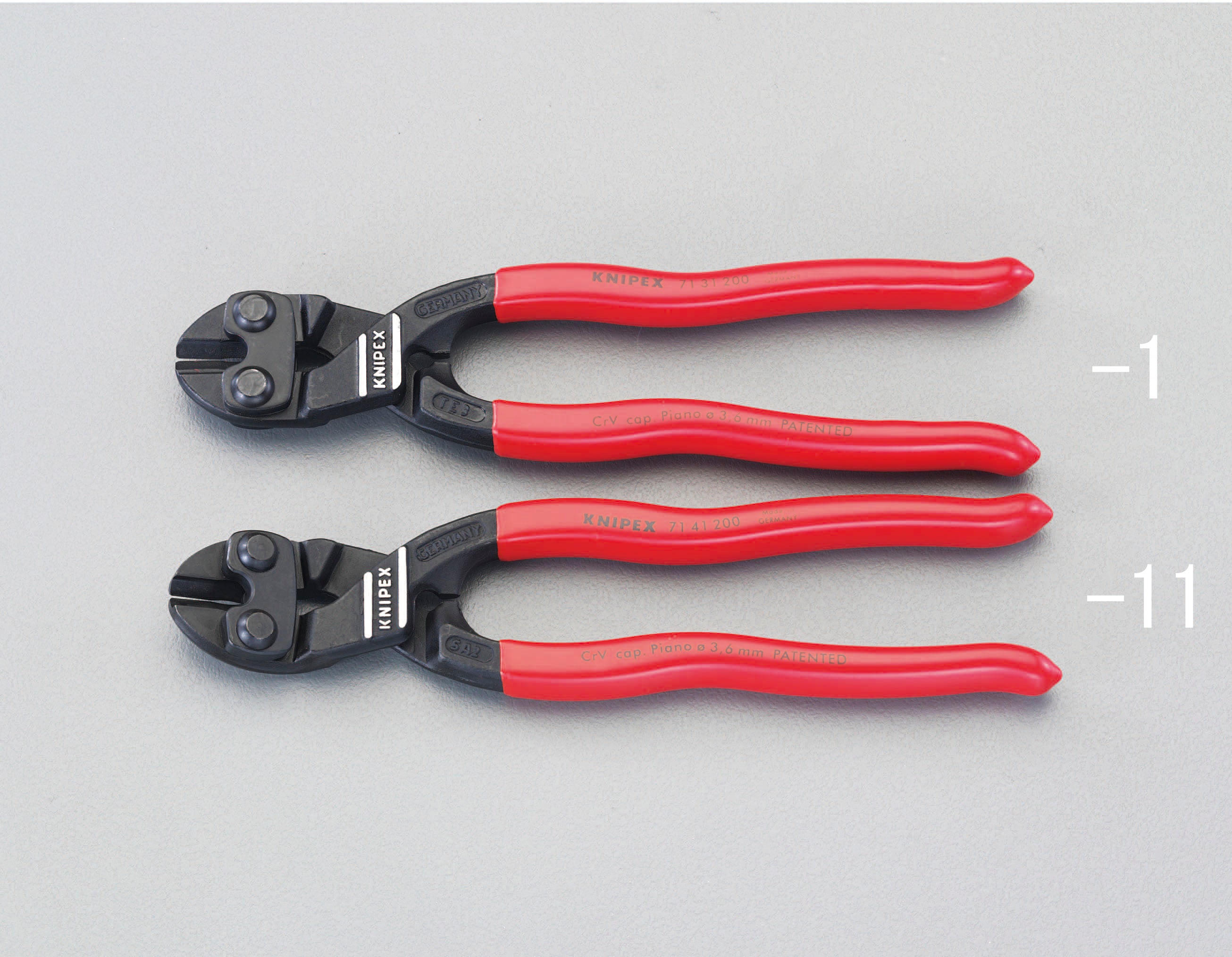 KNIPEX クニペックス 200mm ミニクリッパー(強力型 20度ベント) 7141